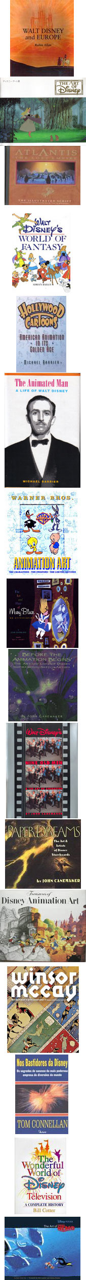 Livros Disney (e animação) - autores A a C