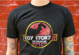 Camiseta da Pixar promove "Toy Story 3"