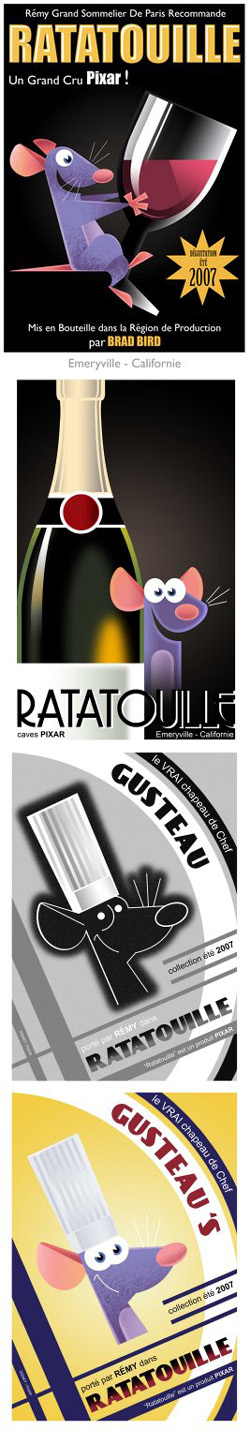 Veja 4 pôsteres especiais criados para "Ratatouille"