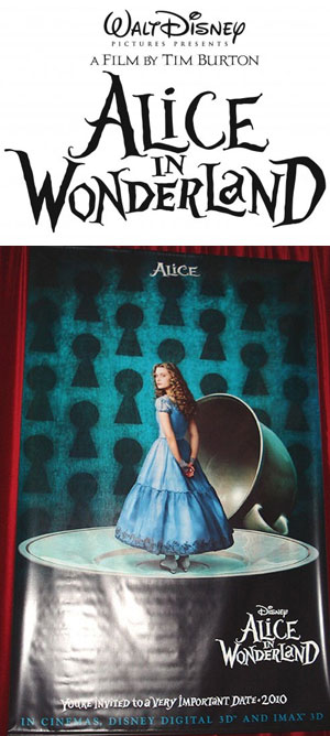 Novos pôsteres de "Alice no País das Maravilhas"